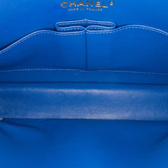 Medium Classic Chevron Lambskin Double Flap