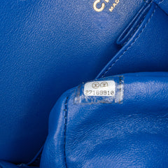Medium Classic Chevron Lambskin Double Flap