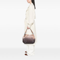 Glace Calf Ombre Pleated Hobo