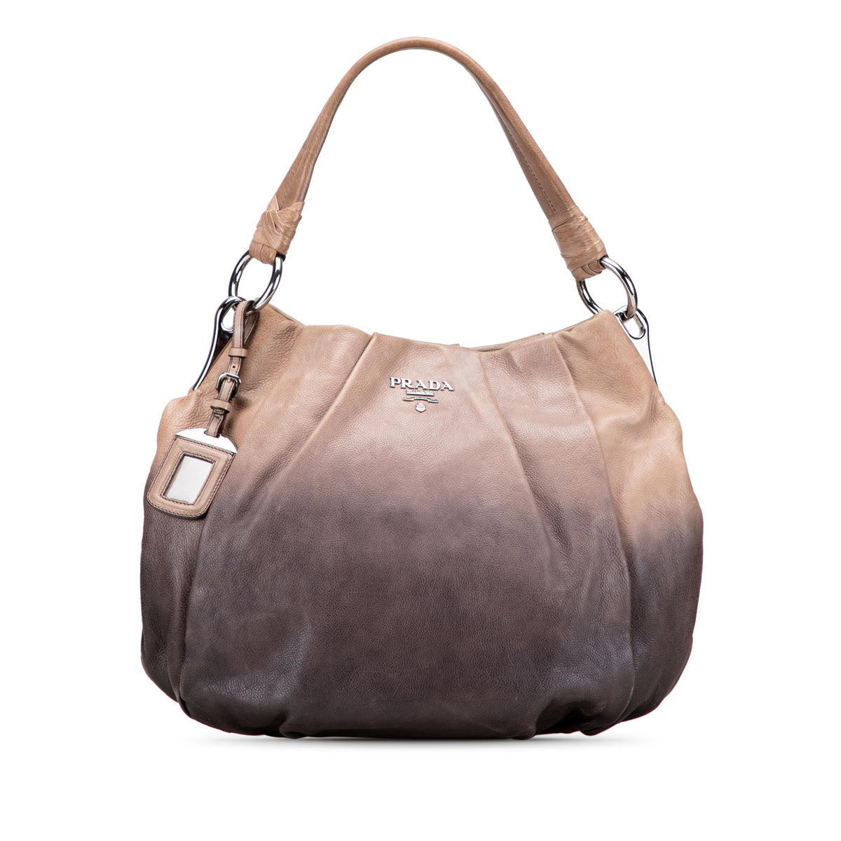 Glace Calf Ombre Pleated Hobo