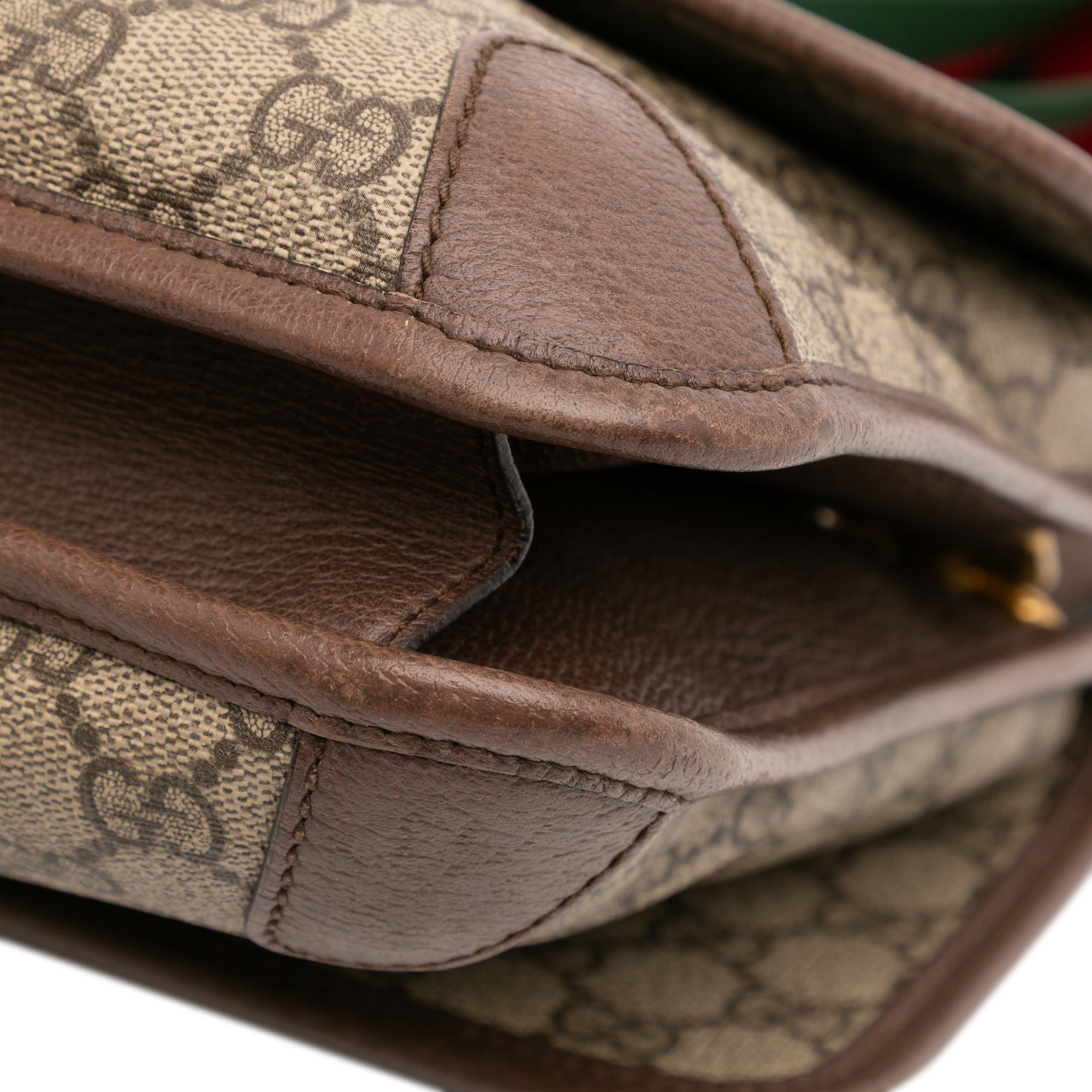 Medium GG Supreme Web Neo Vintage Double Flap Messenger Bag