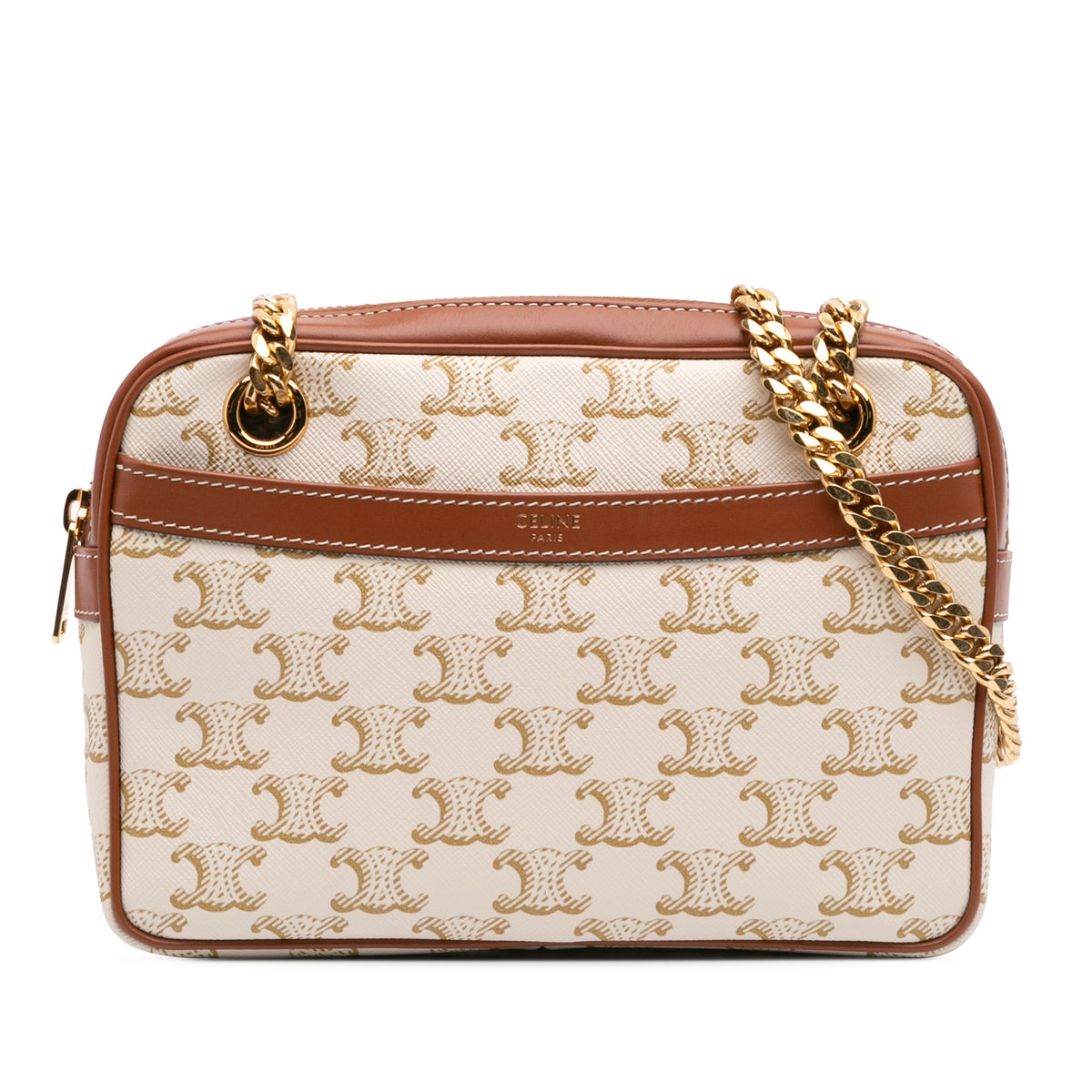 Small Triomphe Coated Canvas Patapans Shoulder Bag
