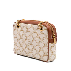 Small Triomphe Coated Canvas Patapans Shoulder Bag