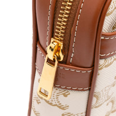 Small Triomphe Coated Canvas Patapans Shoulder Bag