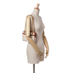 Small Triomphe Coated Canvas Patapans Shoulder Bag