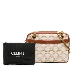 Small Triomphe Coated Canvas Patapans Shoulder Bag