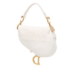 Mini Oblique Canvas Saddle Bag