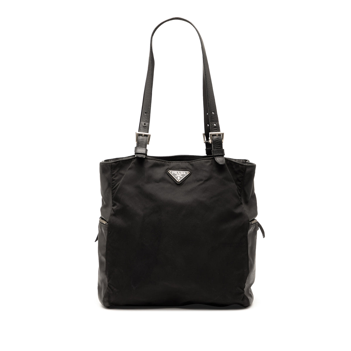 Vitello Trimmed Tessuto Pockets Tote