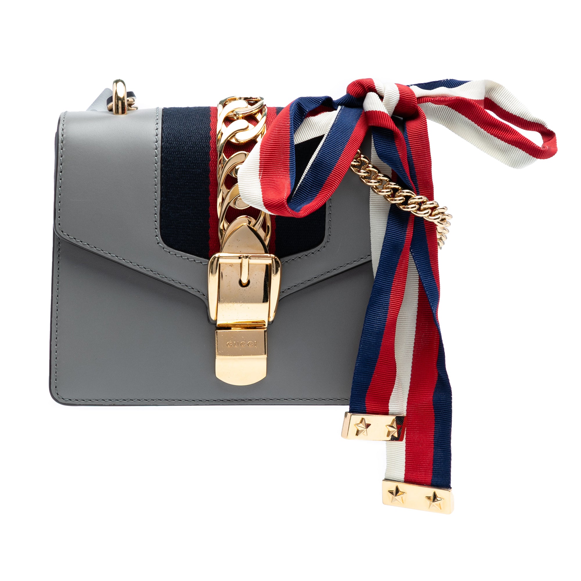 Mini Leather Web Sylvie Chain Crossbody