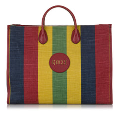 Baiadera Stripe Canvas Satchel_0