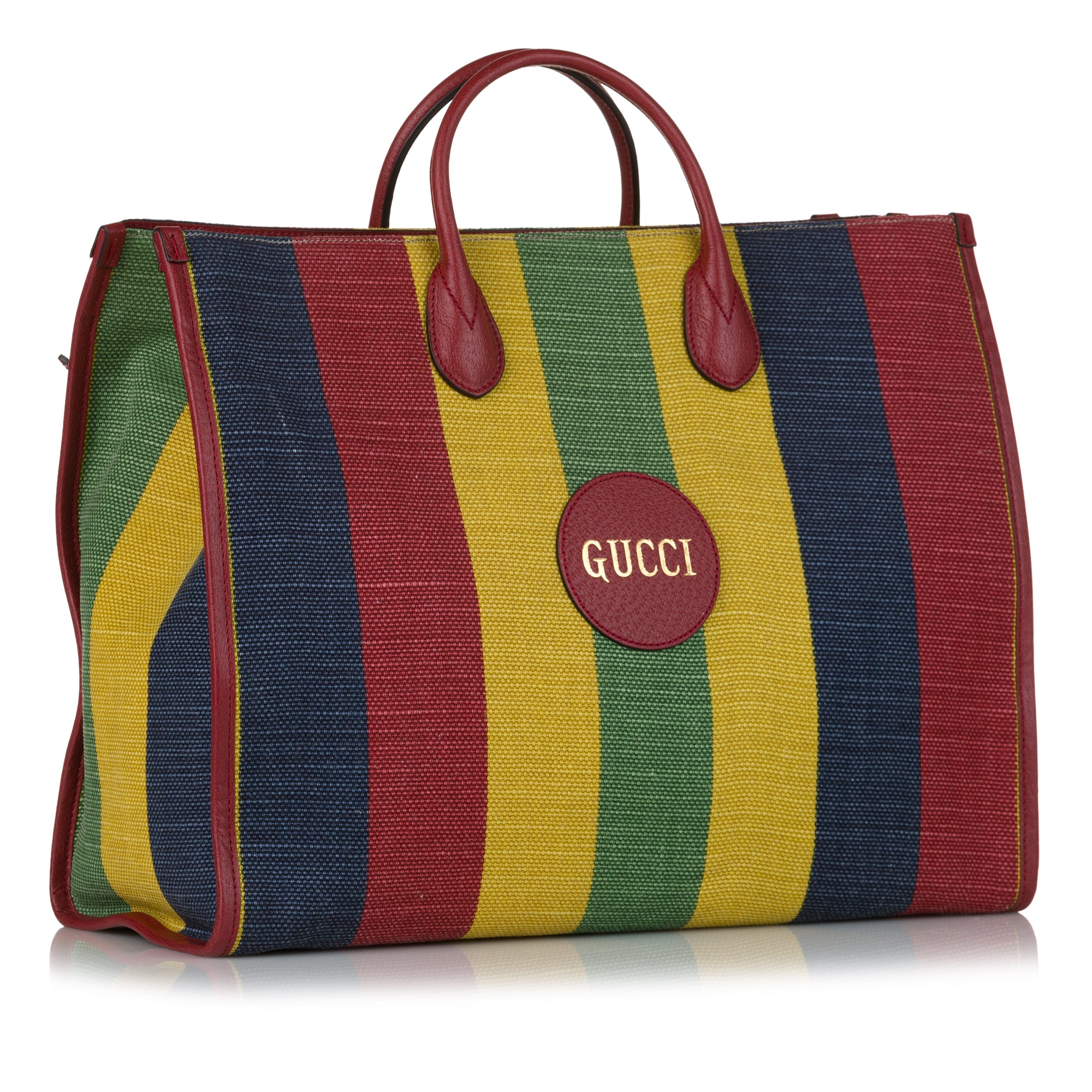 Baiadera Stripe Canvas Satchel_1