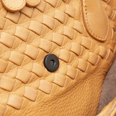 Intrecciato Trimmed Leather Handbag