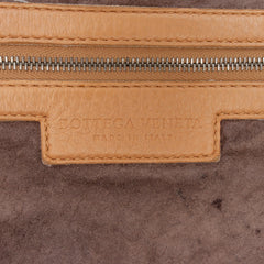 Intrecciato Trimmed Leather Handbag