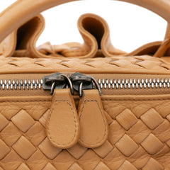Intrecciato Trimmed Leather Handbag