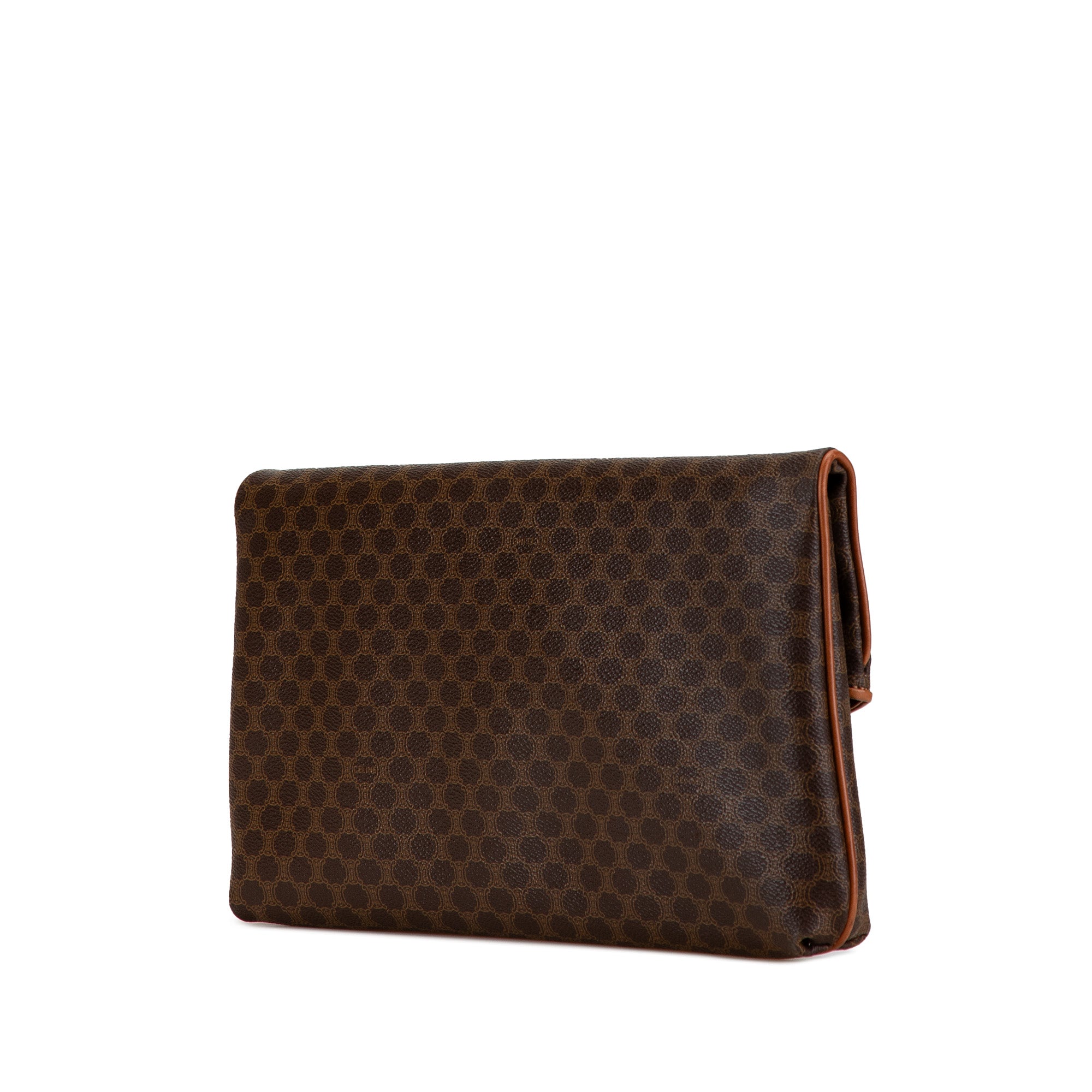 Macadam Coated Canvas Clutch