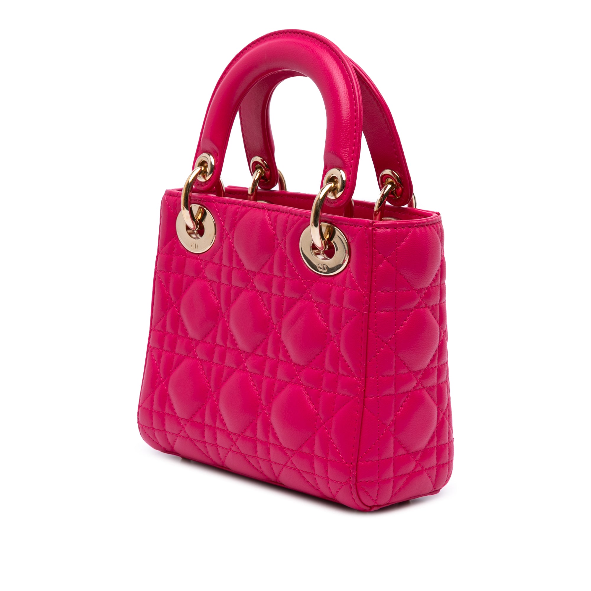 Mini Lambskin Cannage Lady Dior