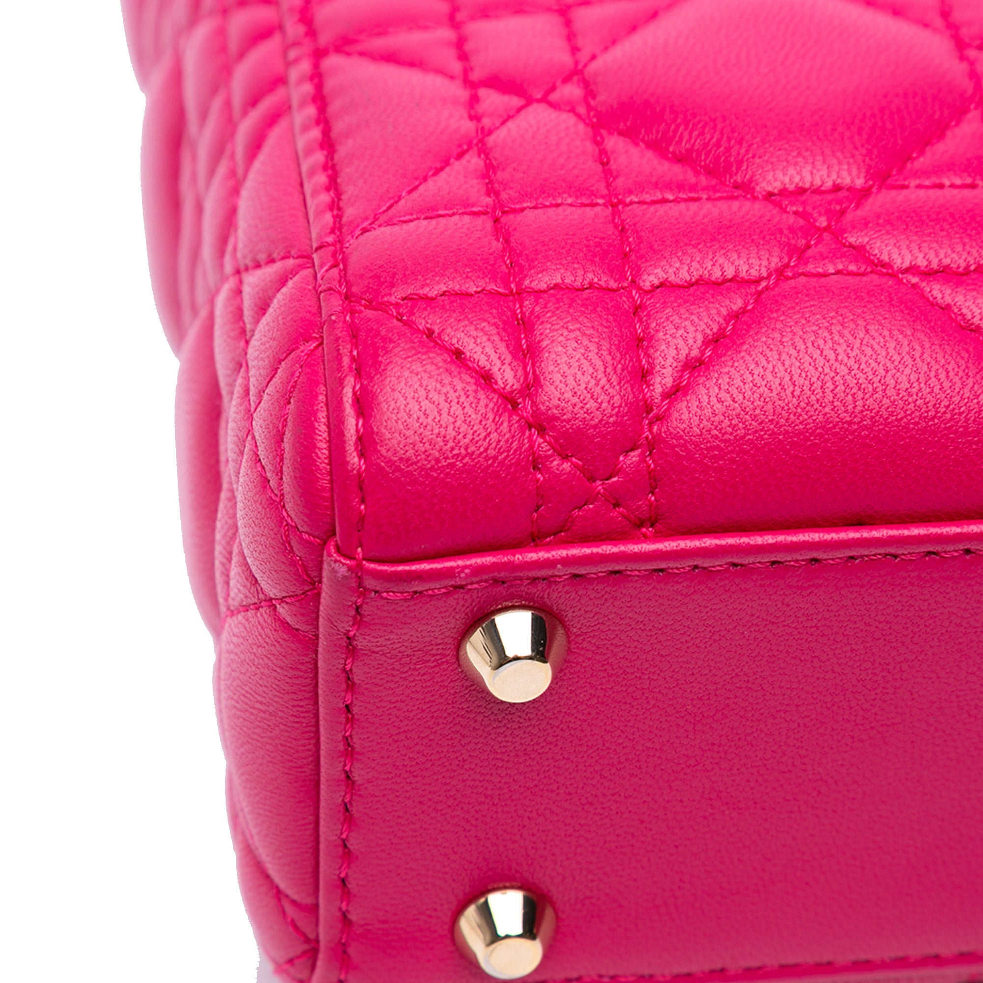 Mini Lambskin Cannage Lady Dior