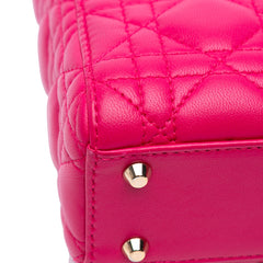Mini Lambskin Cannage Lady Dior