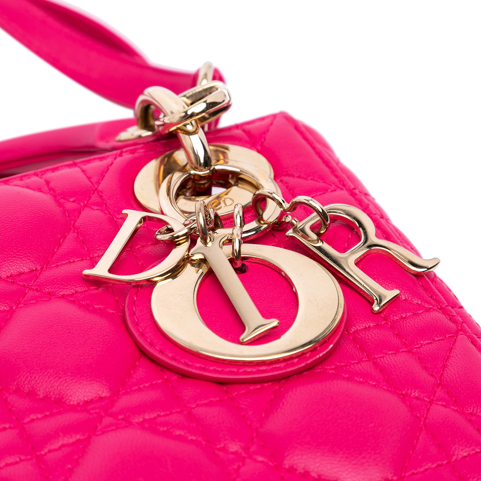 Mini Lambskin Cannage Lady Dior