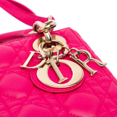 Mini Lambskin Cannage Lady Dior