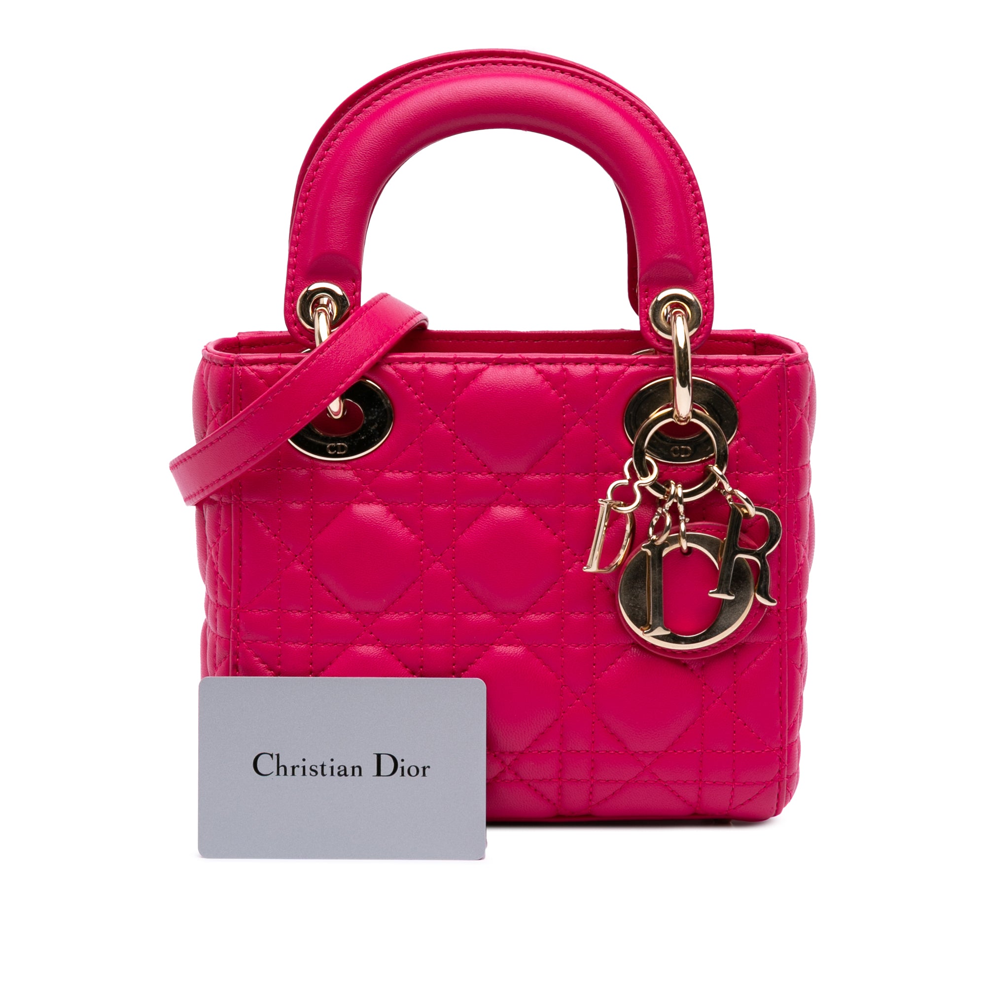 Mini Lambskin Cannage Lady Dior
