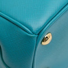 Mini Saffiano Lux Galleria Double Zip