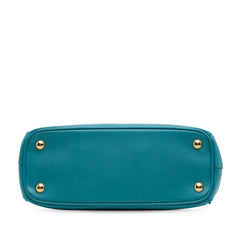 Mini Saffiano Lux Galleria Double Zip