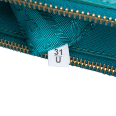 Mini Saffiano Lux Galleria Double Zip