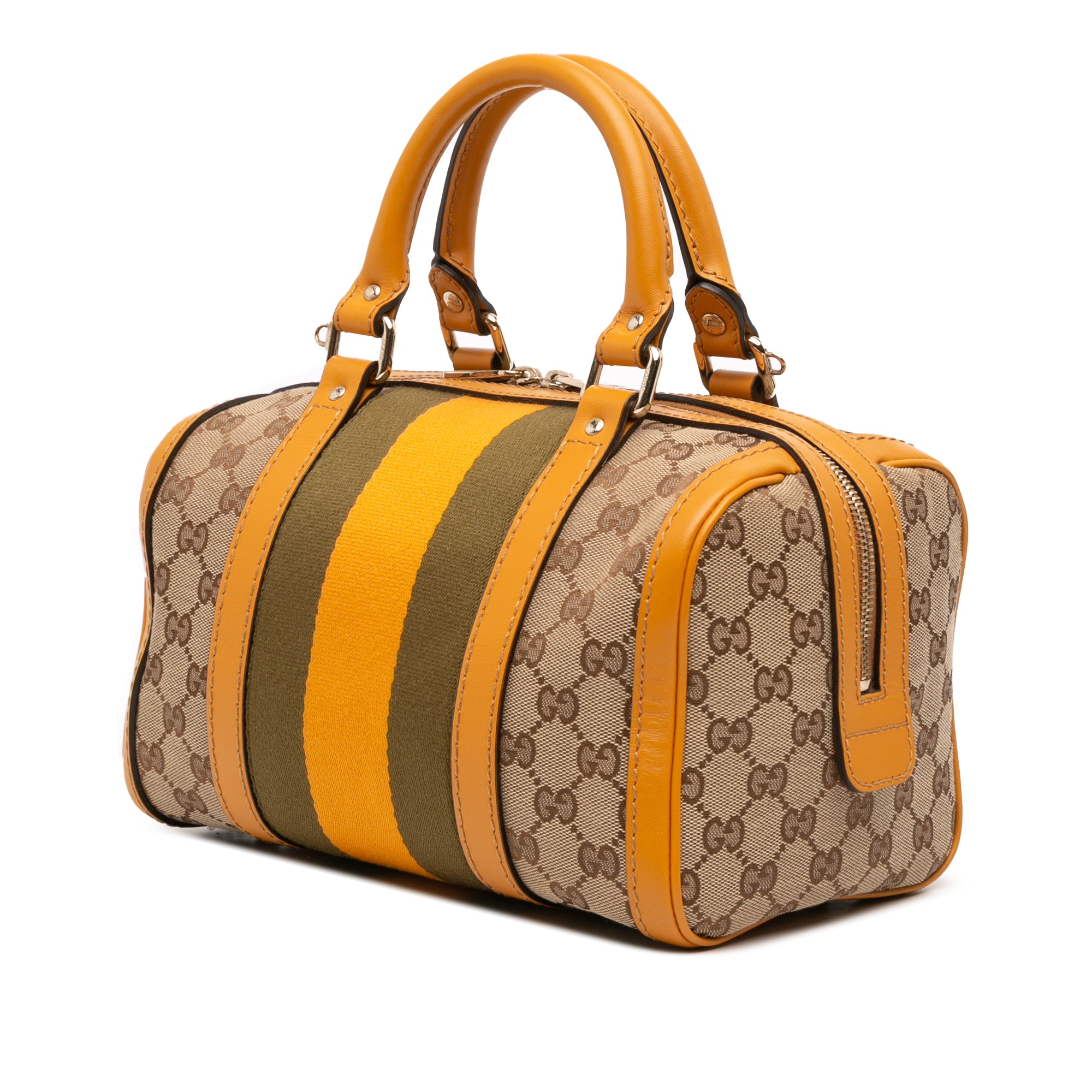 Small GG Canvas Web Joy Boston Bag
