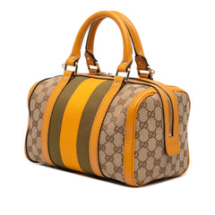 Small GG Canvas Web Joy Boston Bag
