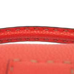 Large Leather Selleria Baguette Satchel