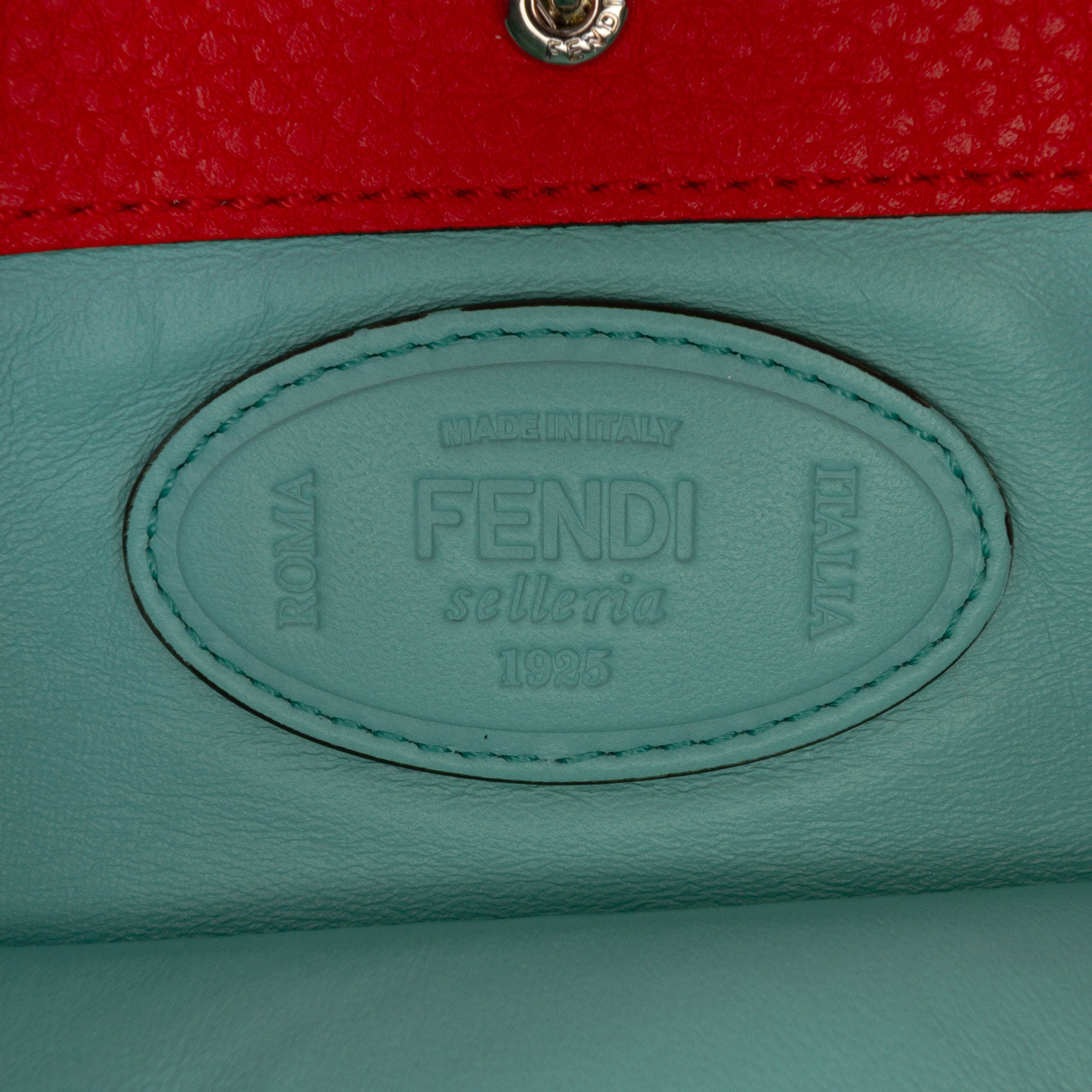 Large Leather Selleria Baguette Satchel
