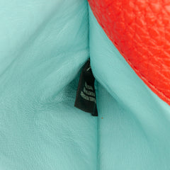 Large Leather Selleria Baguette Satchel