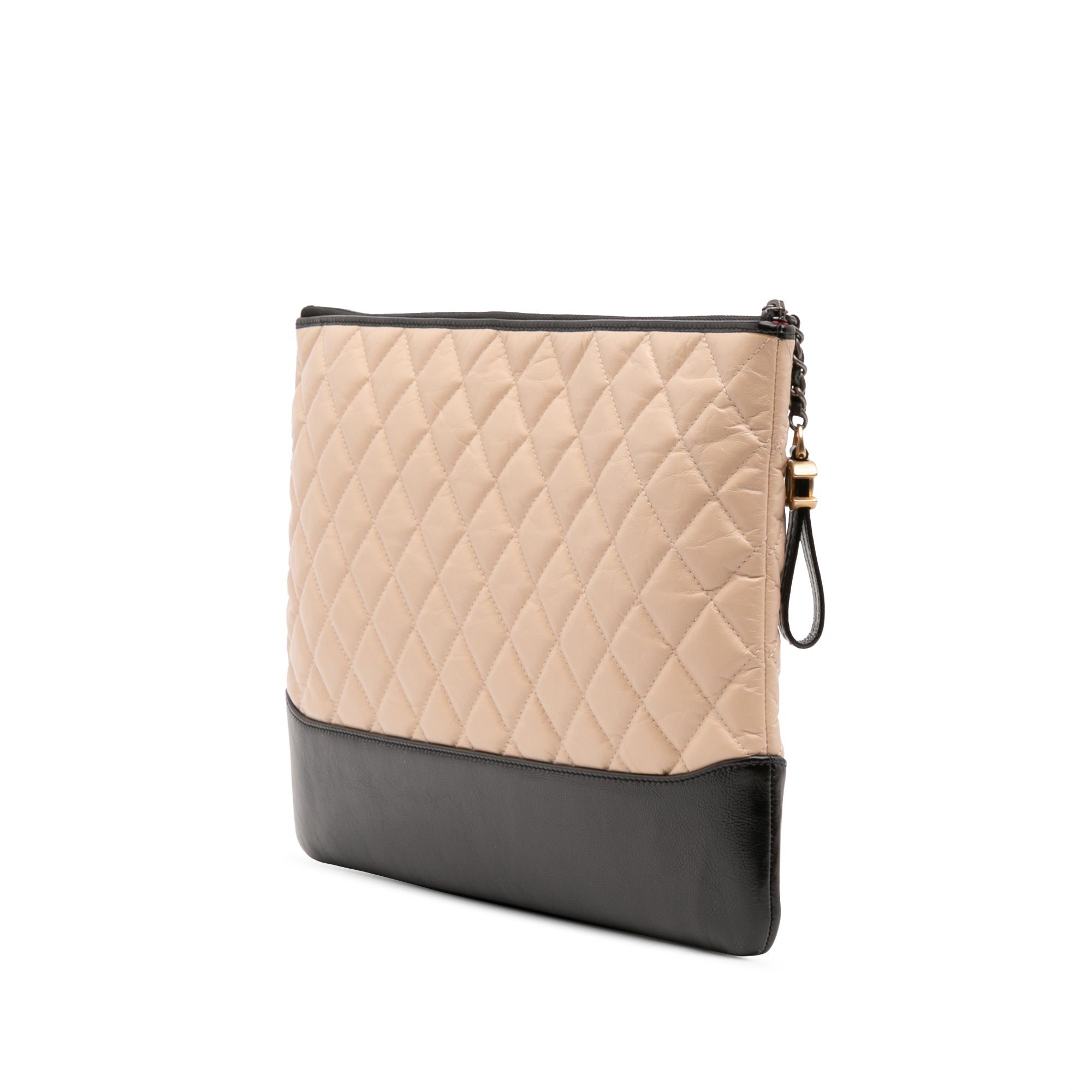 Large Aged Calfskin Gabrielle O Case Clutch