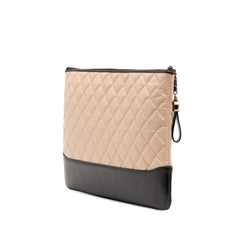 Large Aged Calfskin Gabrielle O Case Clutch