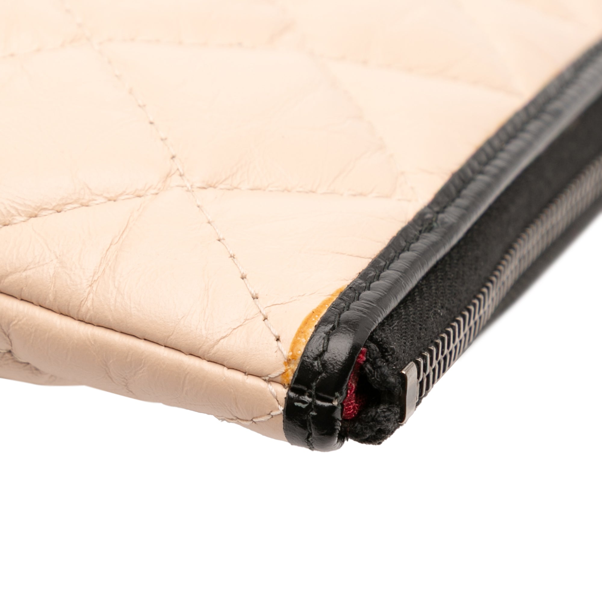 Large Aged Calfskin Gabrielle O Case Clutch