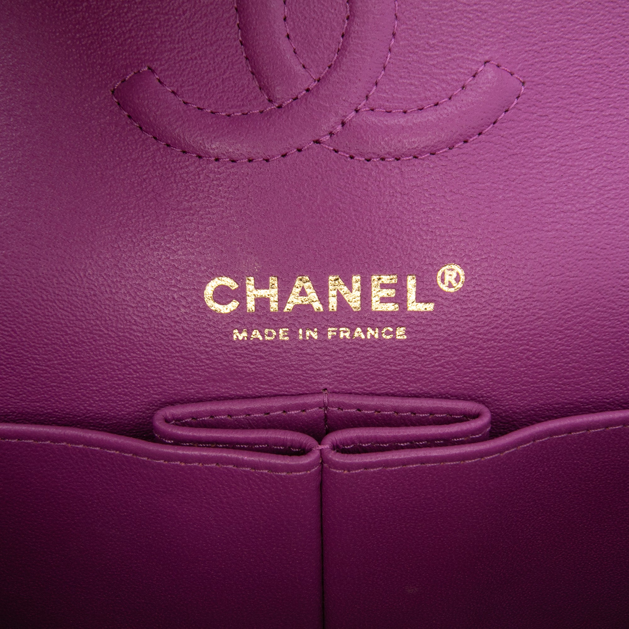 Small Classic Lambskin Rainbow Double Flap