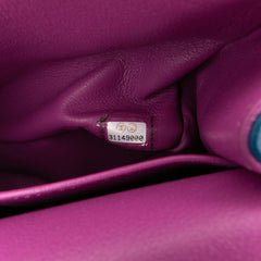 Small Classic Lambskin Rainbow Double Flap