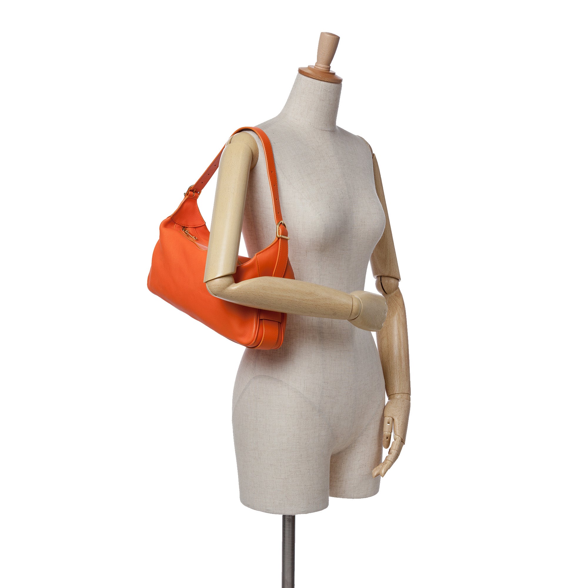 Medium Supple Grained Calfskin Romy Shoulder Bag
