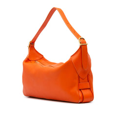Medium Supple Grained Calfskin Romy Shoulder Bag