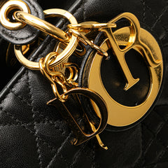 Medium Lambskin Cannage Lady Dior