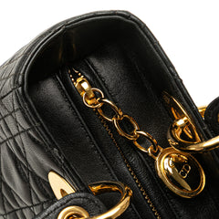 Medium Lambskin Cannage Lady Dior