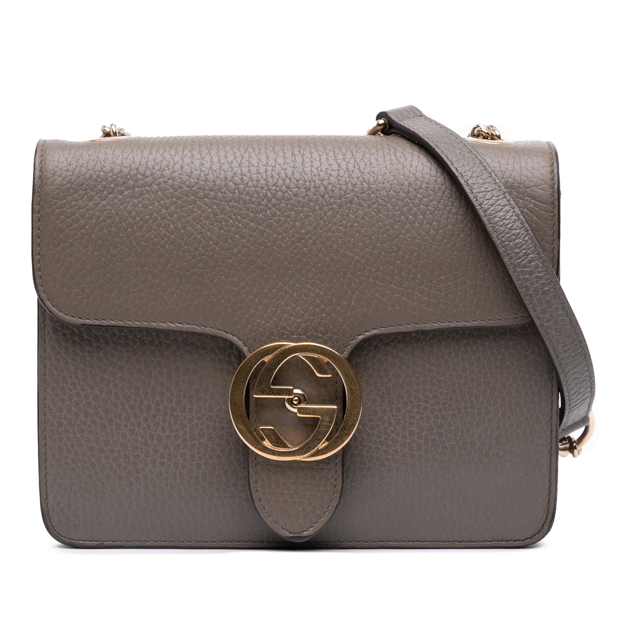 Small Dollar Calfskin Interlocking G Crossbody