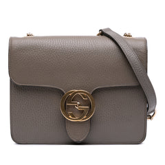 Small Dollar Calfskin Interlocking G Crossbody