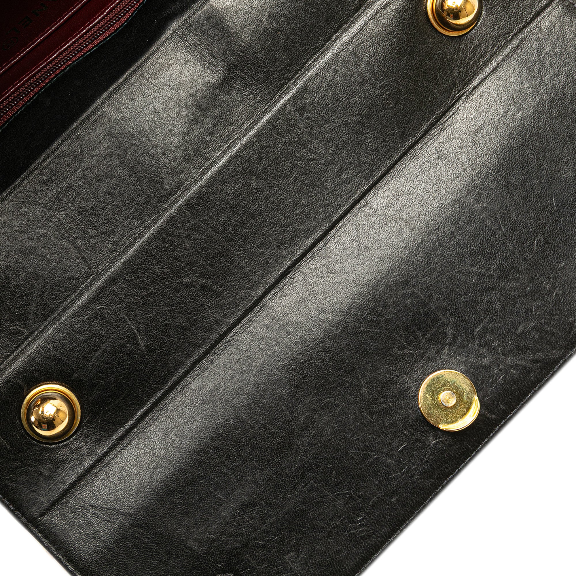 CC Patent Snake Chain Flap