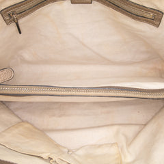 Metallic Grained Leather Bella Tote
