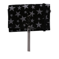 Suede Monogram Star Kate Tassel Wallet on Chain