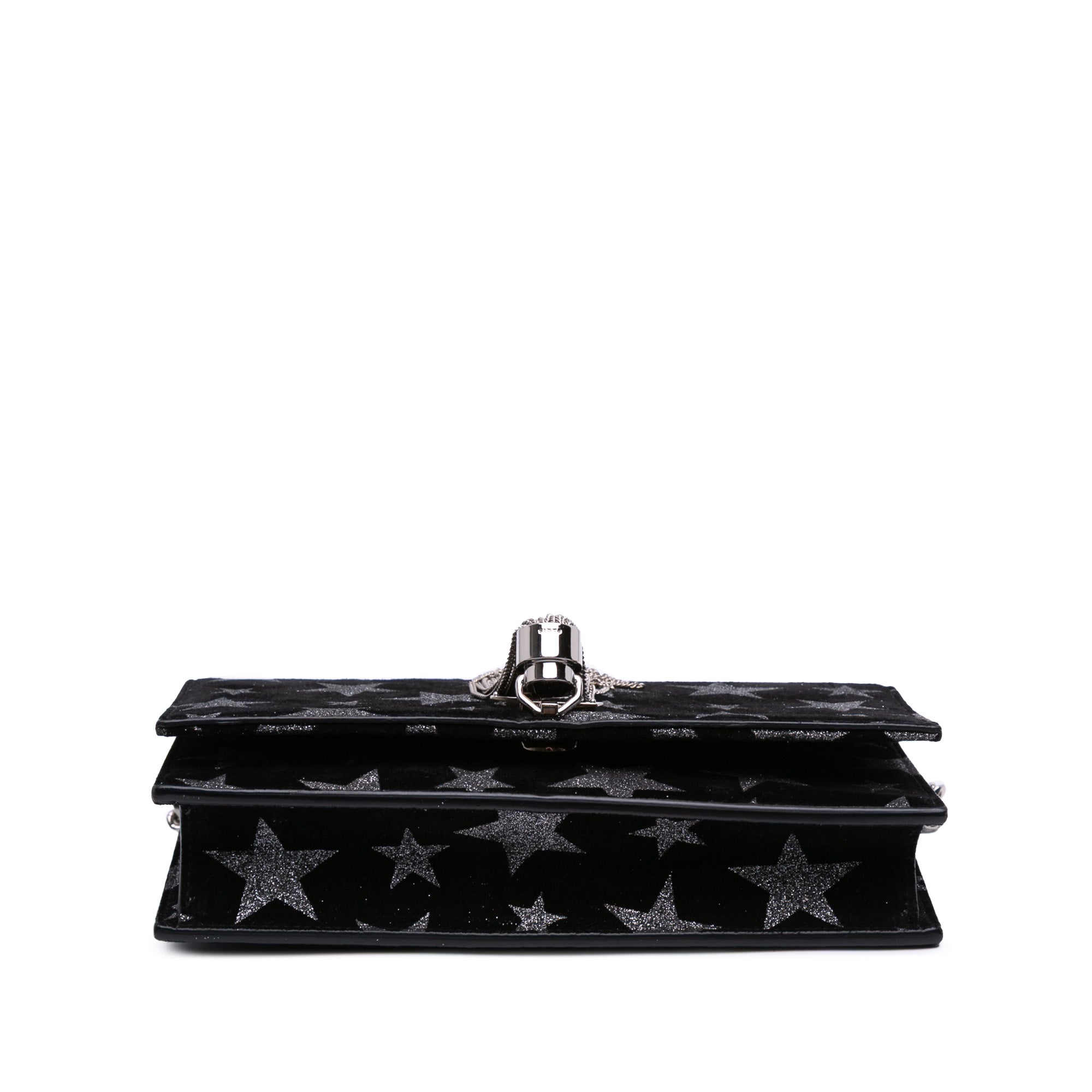 Suede Monogram Star Kate Tassel Wallet on Chain