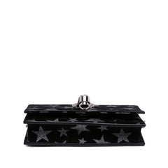 Suede Monogram Star Kate Tassel Wallet on Chain