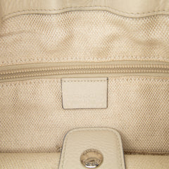 Leather Web Tote